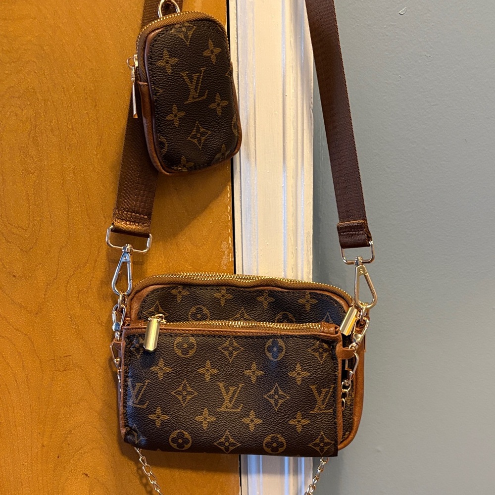 Louis Vuitton Monogram Brown Crossbody Set